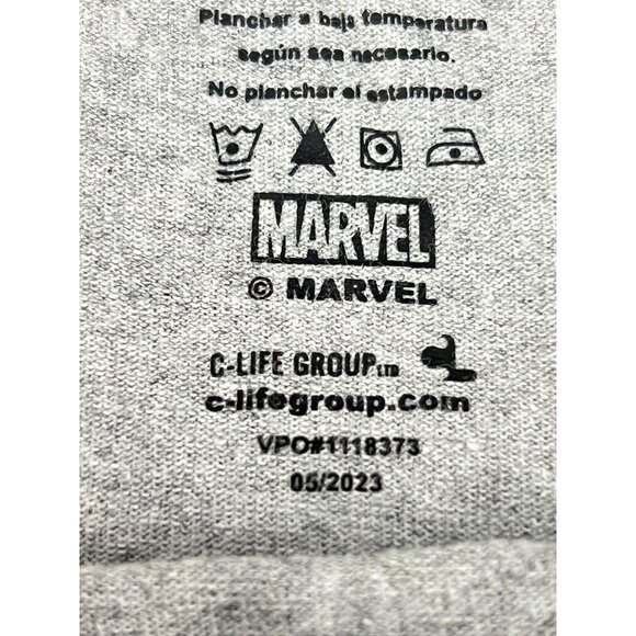 Marvel Avengers Graphic Tee Gray XL Cotton Blend Comic Novelty Print Casual - Picture 10 of 16
